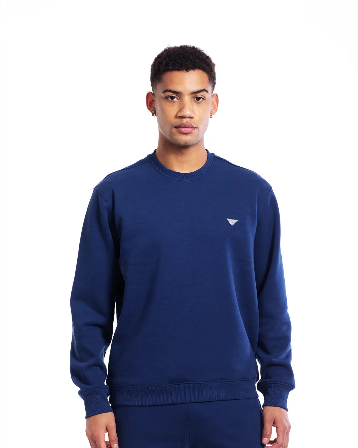 Essence- Men's Crew Neck Sweatshirt in Midnight - IZGGI