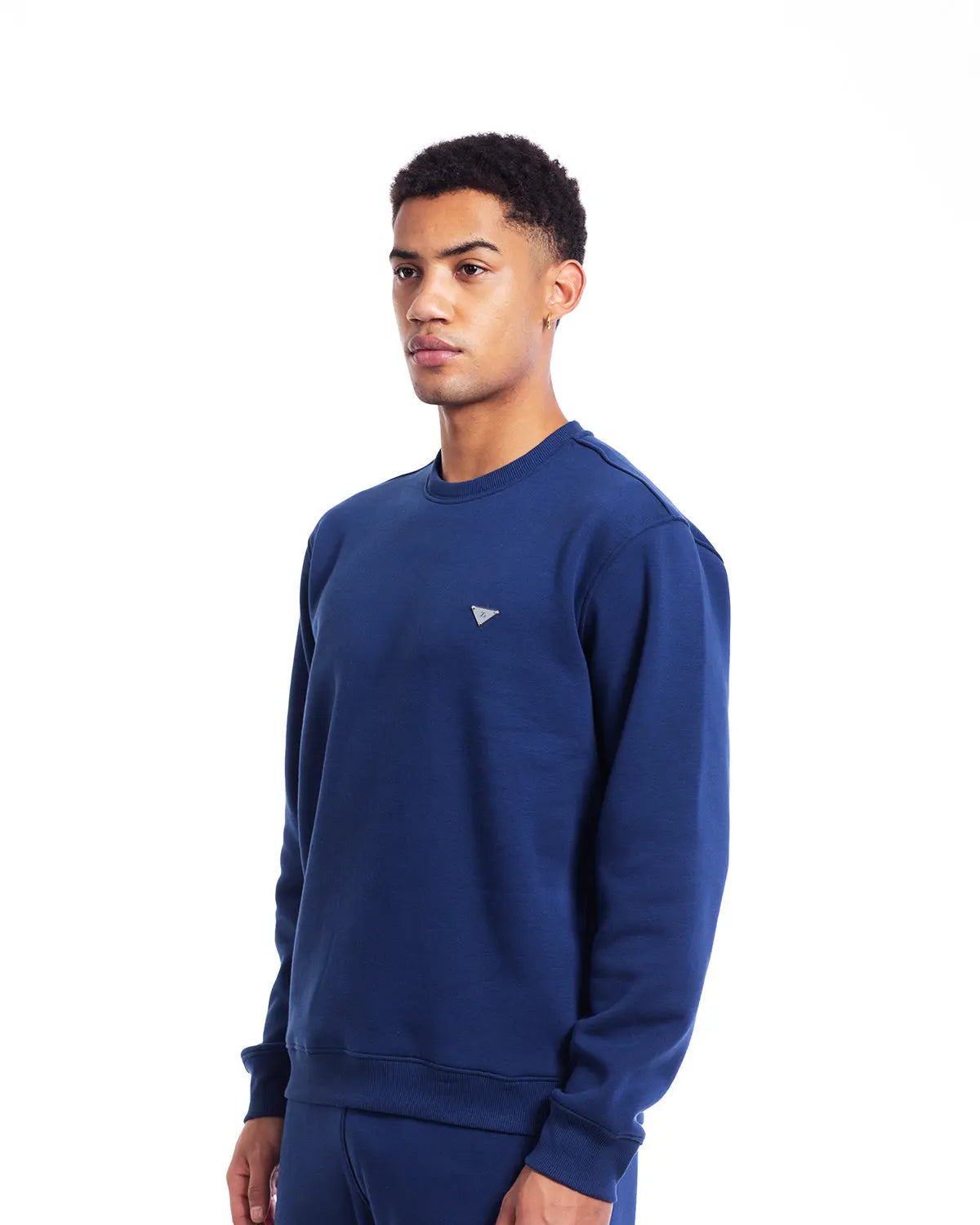 Essence- Men's Crew Neck Sweatshirt in Midnight - IZGGI