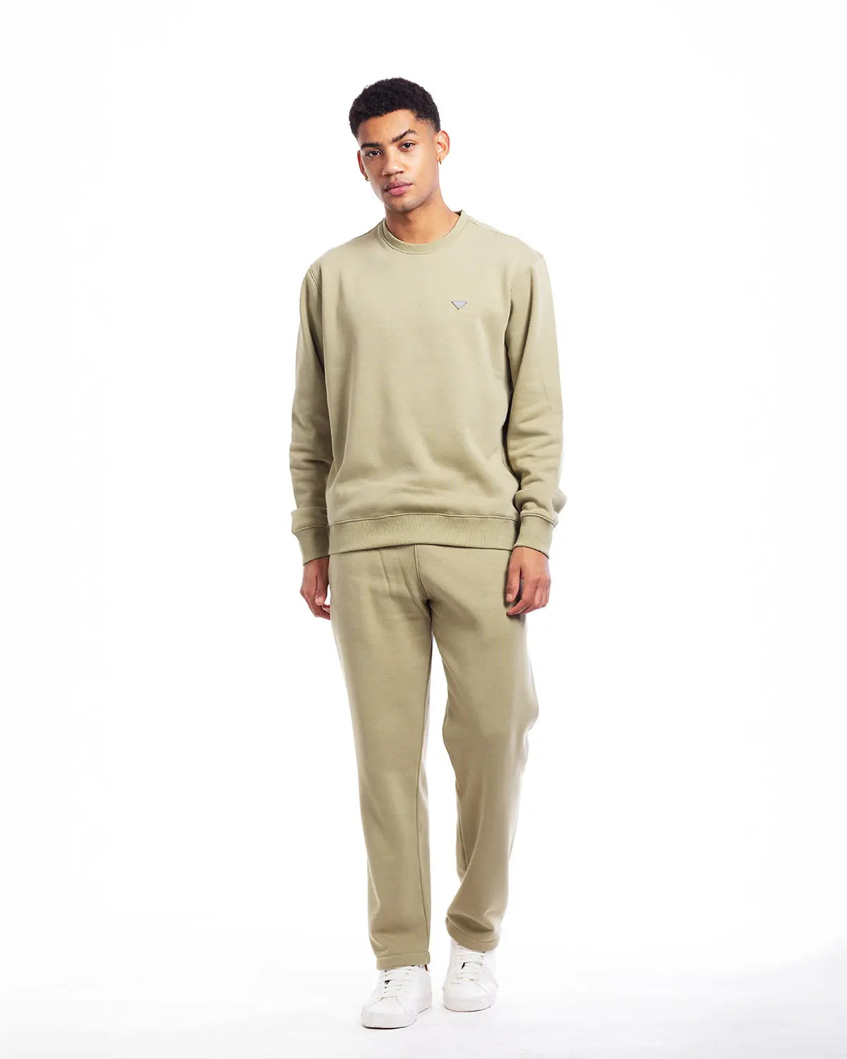 Essence- Men's Crew Neck Sweatshirt in Pistachio - IZGGI