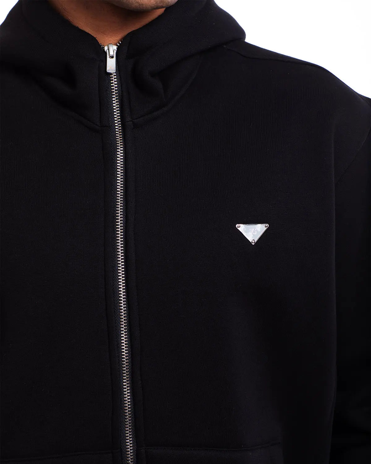 Essence- Unisex Zipper Jacket in Black - IZGGI