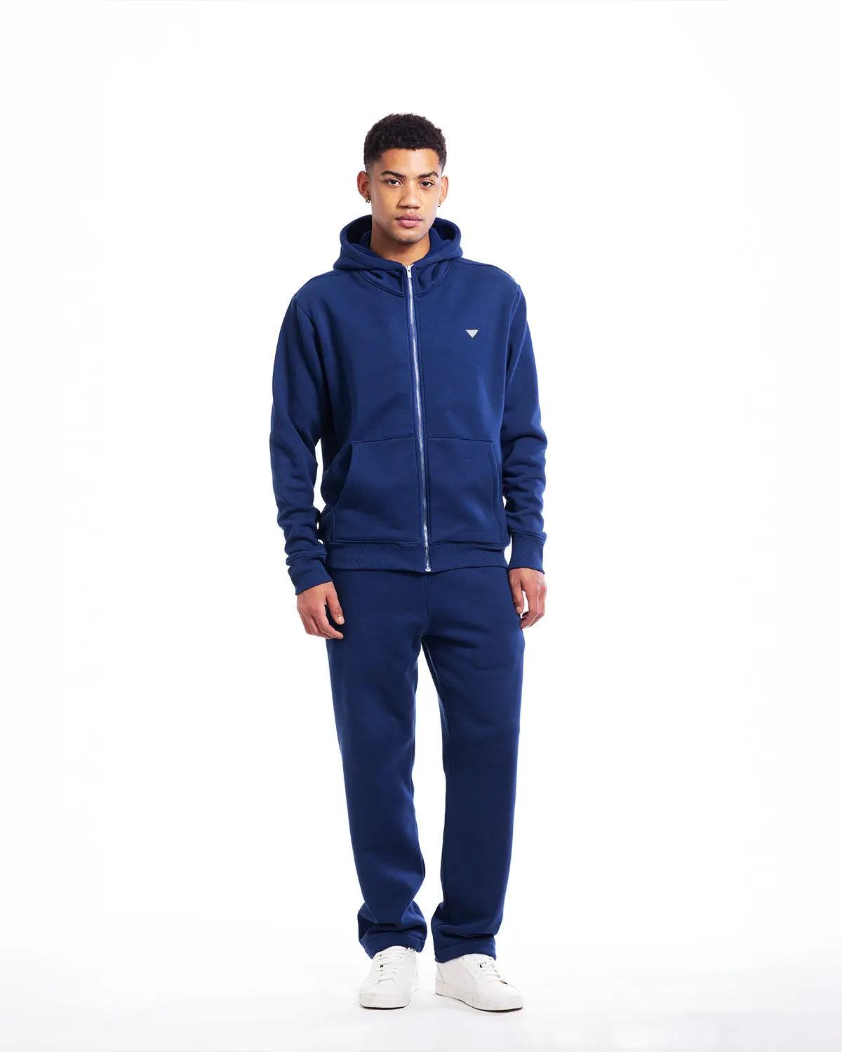 Essence- Unisex Zipper Jacket in Midnight - IZGGI