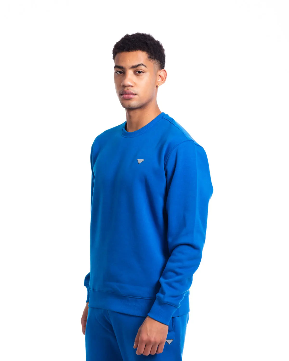 Essence- Men's Crew Neck Sweatshirt in Cobalt - IZGGI