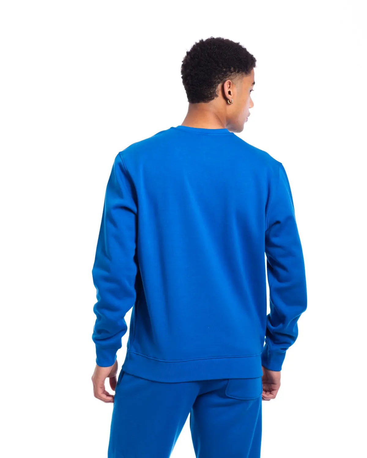 Essence- Men's Crew Neck Sweatshirt in Cobalt - IZGGI