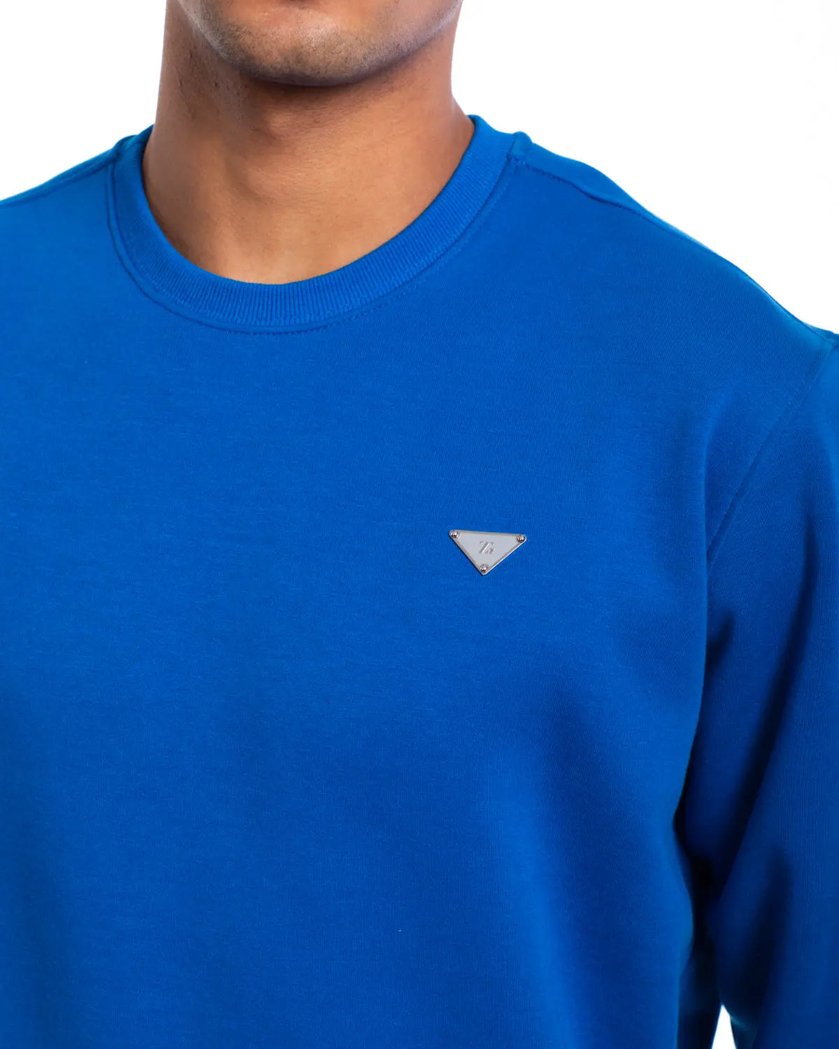 Essence- Men's Crew Neck Sweatshirt in Cobalt - IZGGI