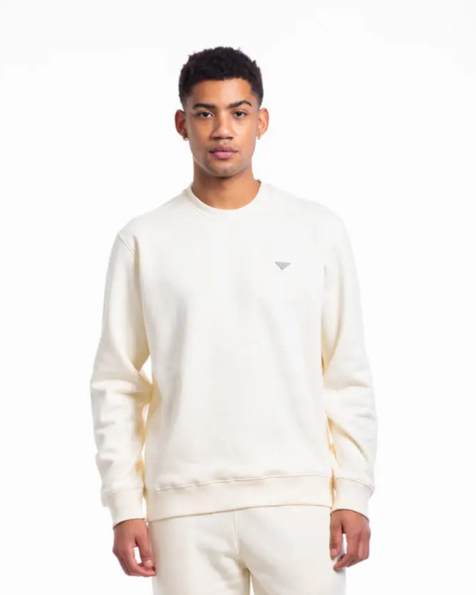 Essence - Men's Crew Neck Sweatshirt in Off-White