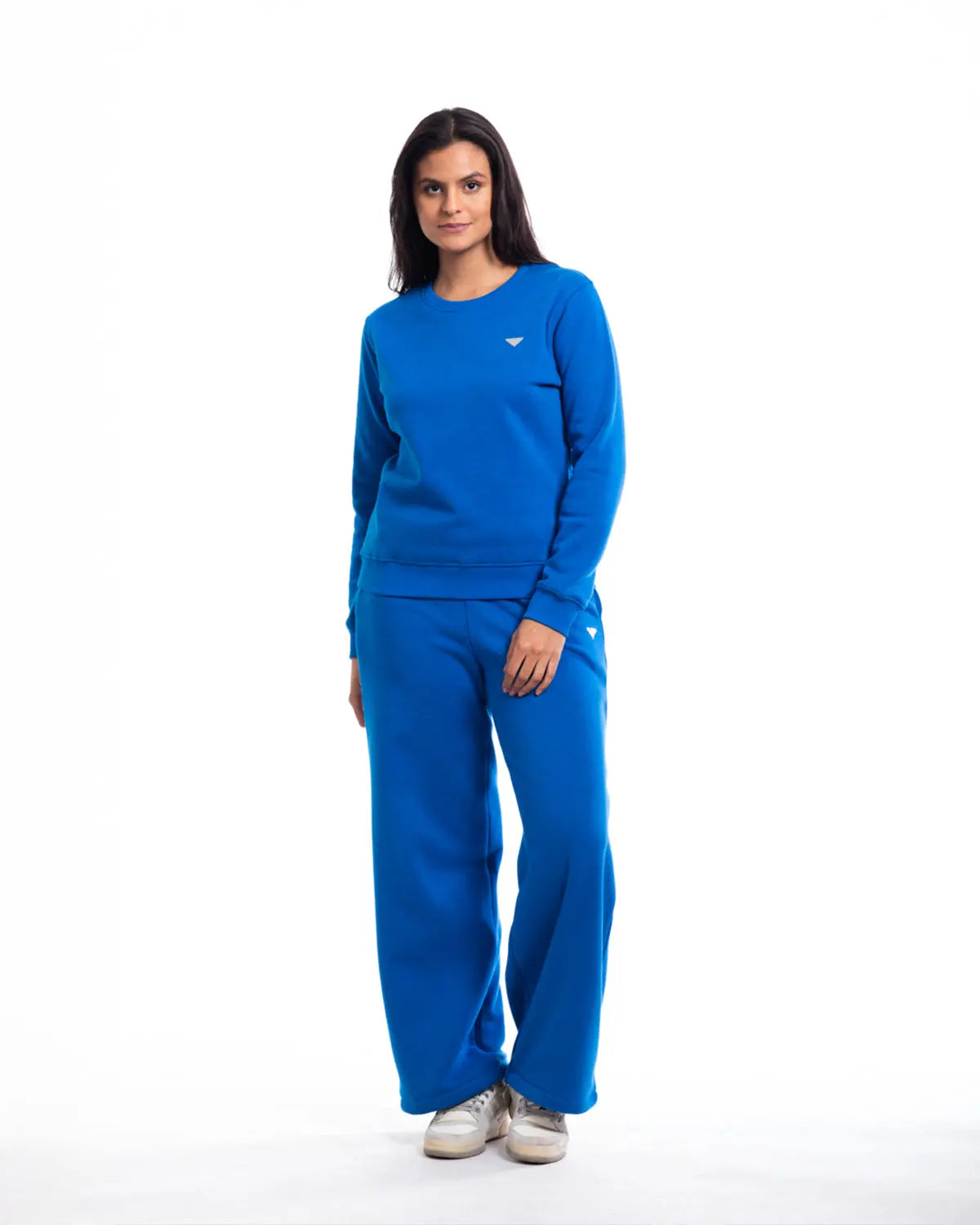 Essence- Women's Crew Neck Sweatshirt in Cobalt - IZGGI
