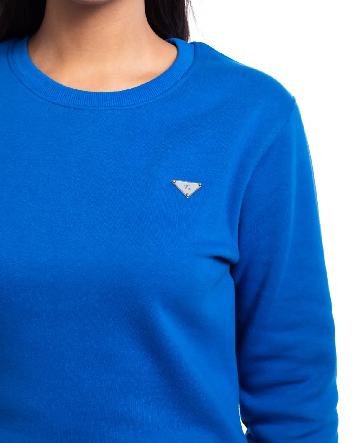 Essence- Women's Crew Neck Sweatshirt in Cobalt - IZGGI