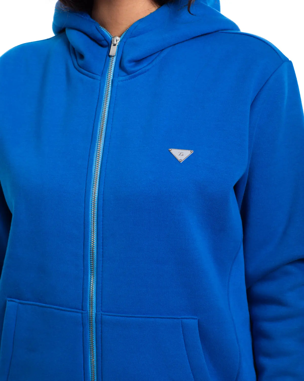 Essence- Unisex Zipper Jacket in Cobalt - IZGGI