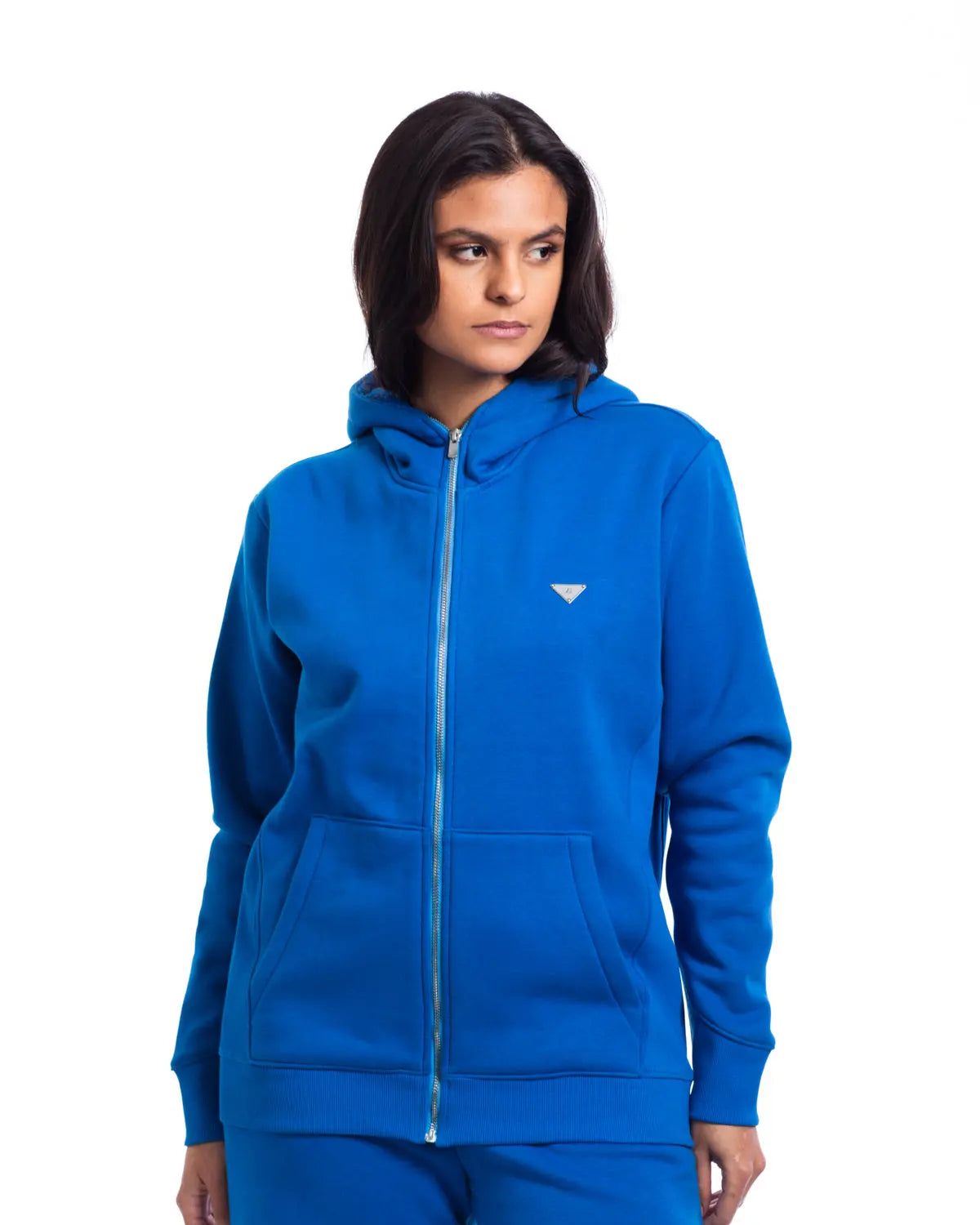 Essence- Unisex Zipper Jacket in Cobalt - IZGGI