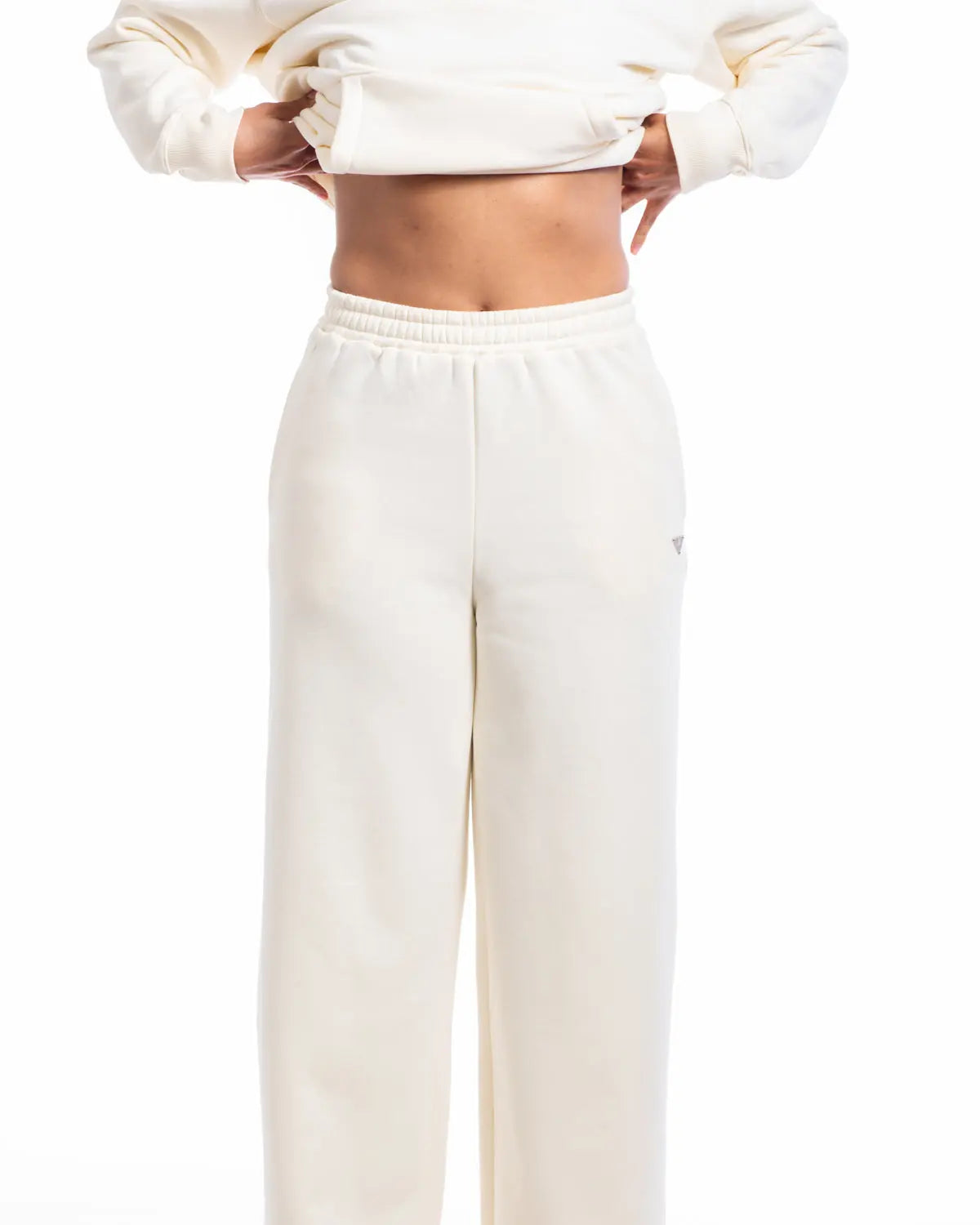 Essence- Straight Fit Women's Sweatpants in Off-White - IZGGI