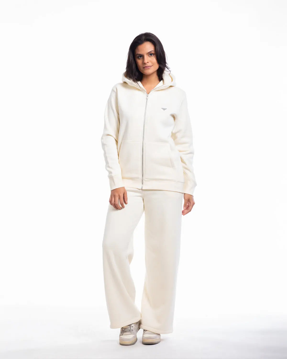 Essence - Unisex Zipper Jacket in Off-White - IZGGI