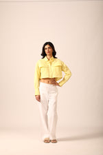 Lia Crop Shirt in Sunshine