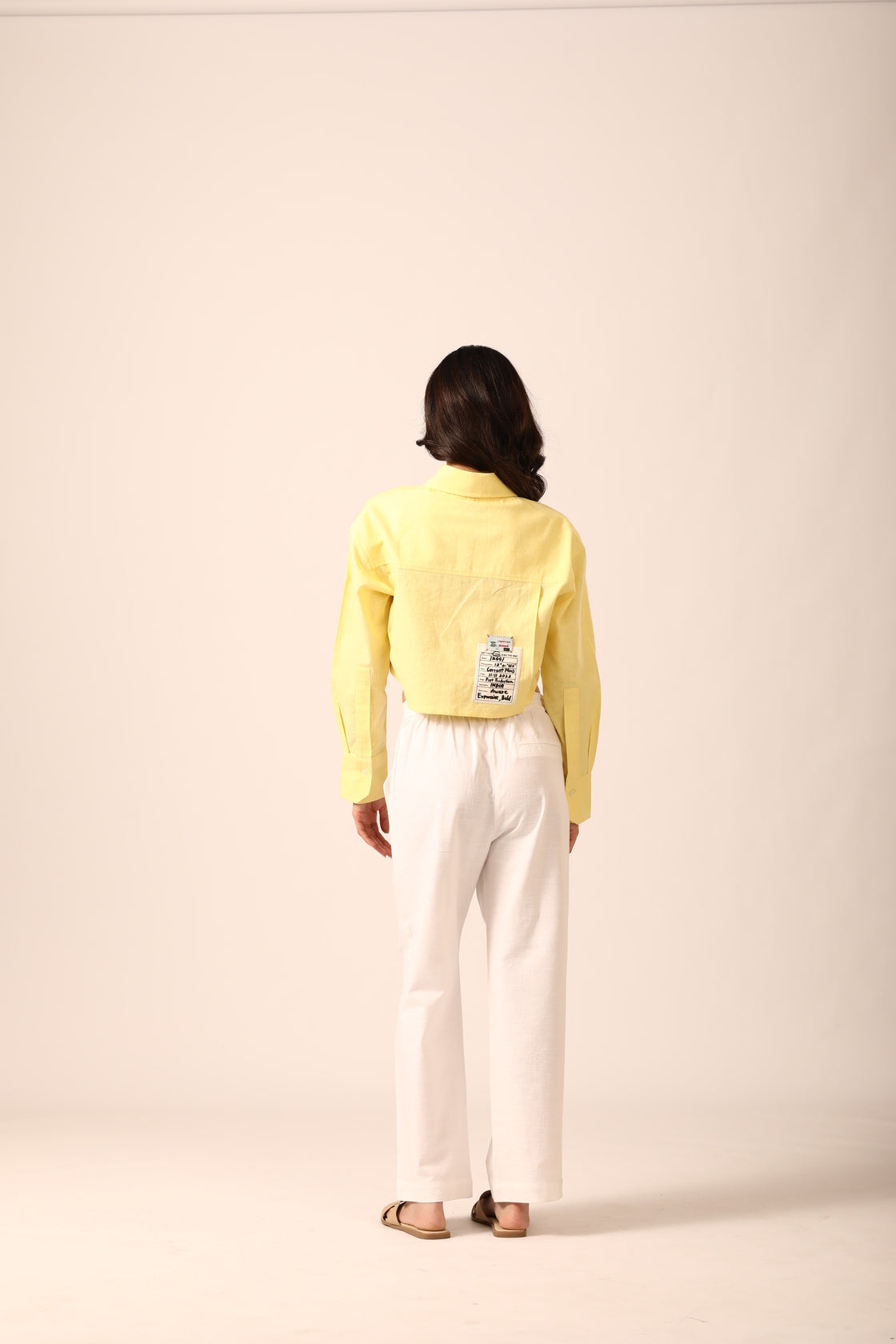 Lia Crop Shirt in Sunshine