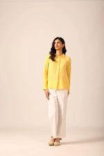 Bria A-line Linen Shirt in Sunshine