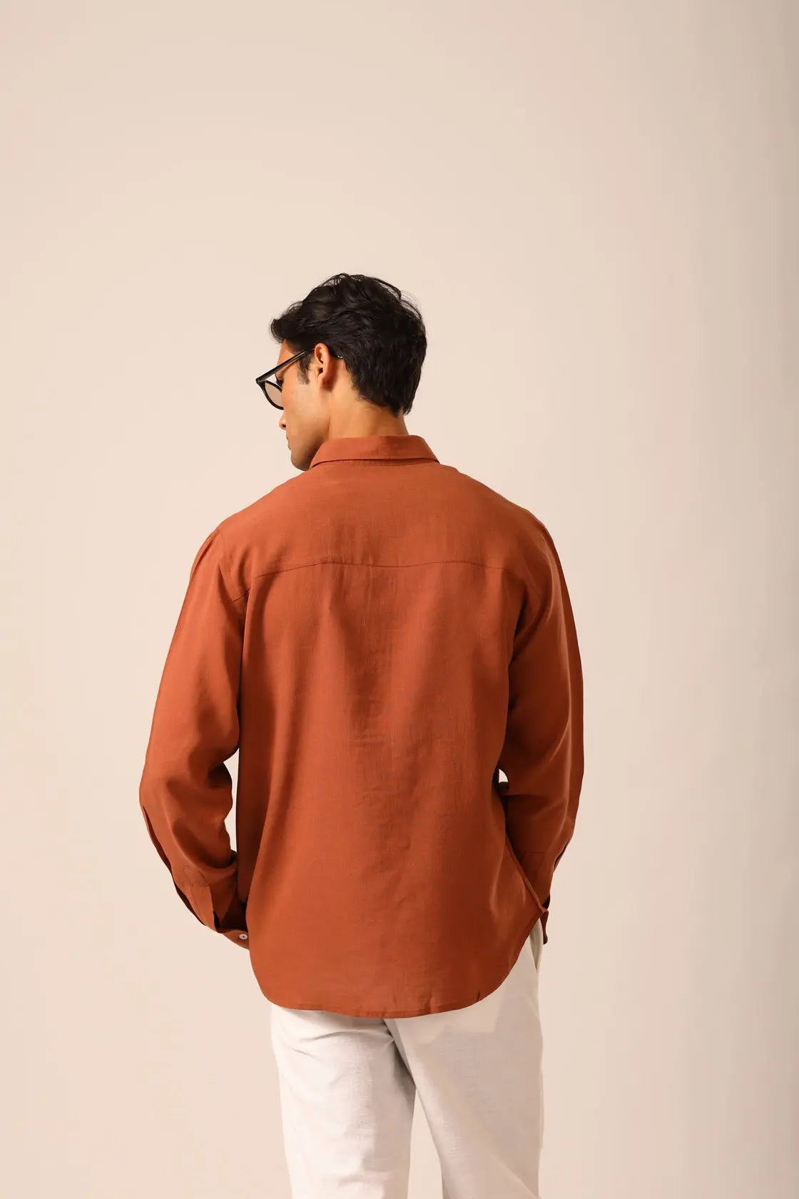 Linen Shirt in Pecan - IZGGI