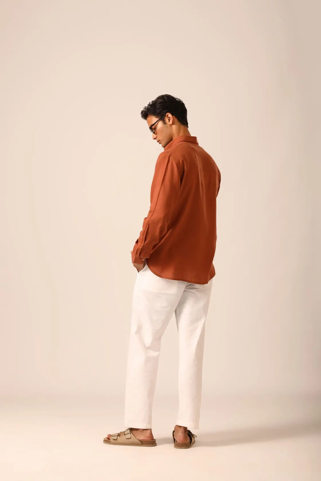 Linen Shirt in Pecan - IZGGI