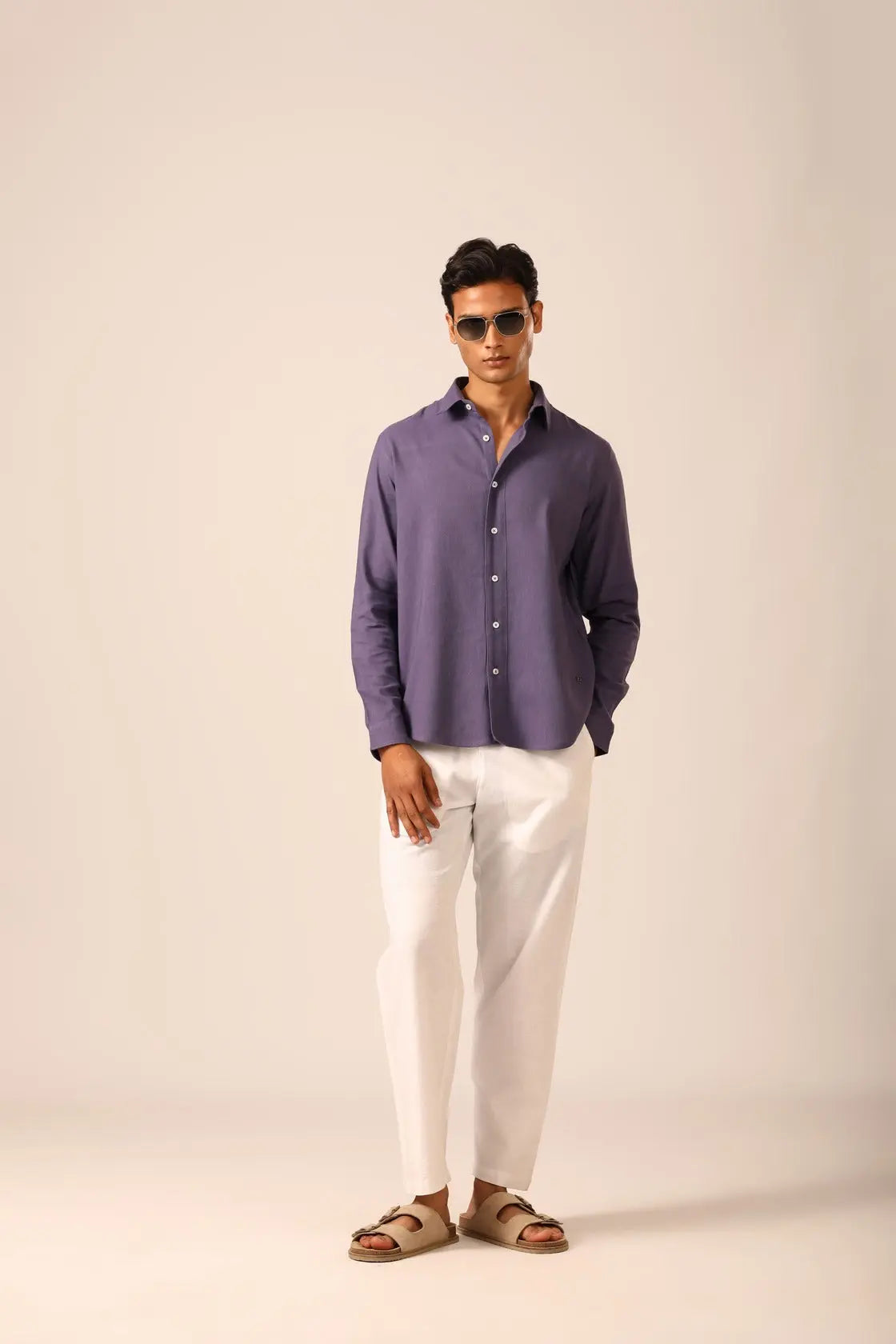 Linen Shirt in Iris - IZGGI