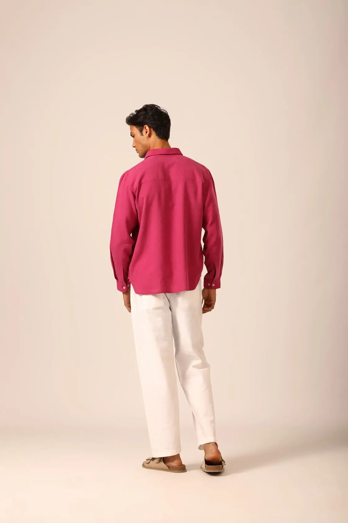 Linen Shirt in Berry - IZGGI