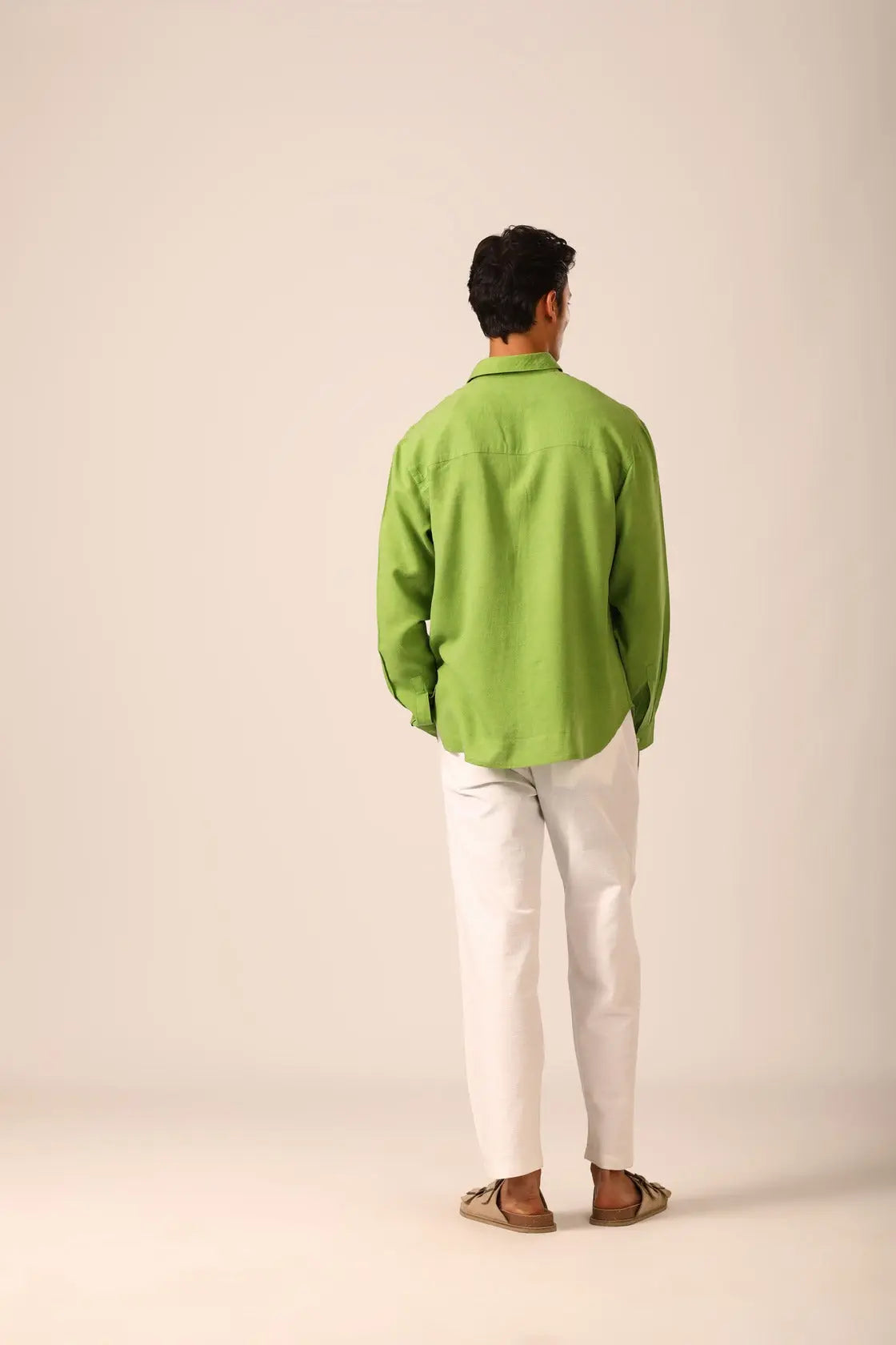Linen Shirt in Serpent - IZGGI