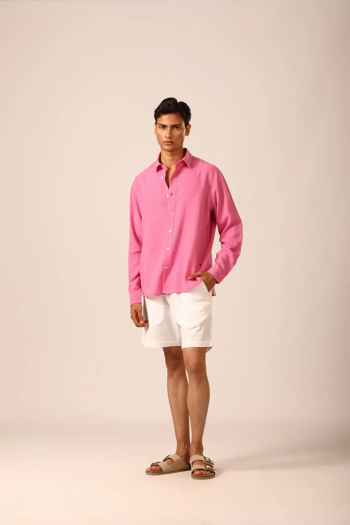 Linen Shirt in Taffy - IZGGI