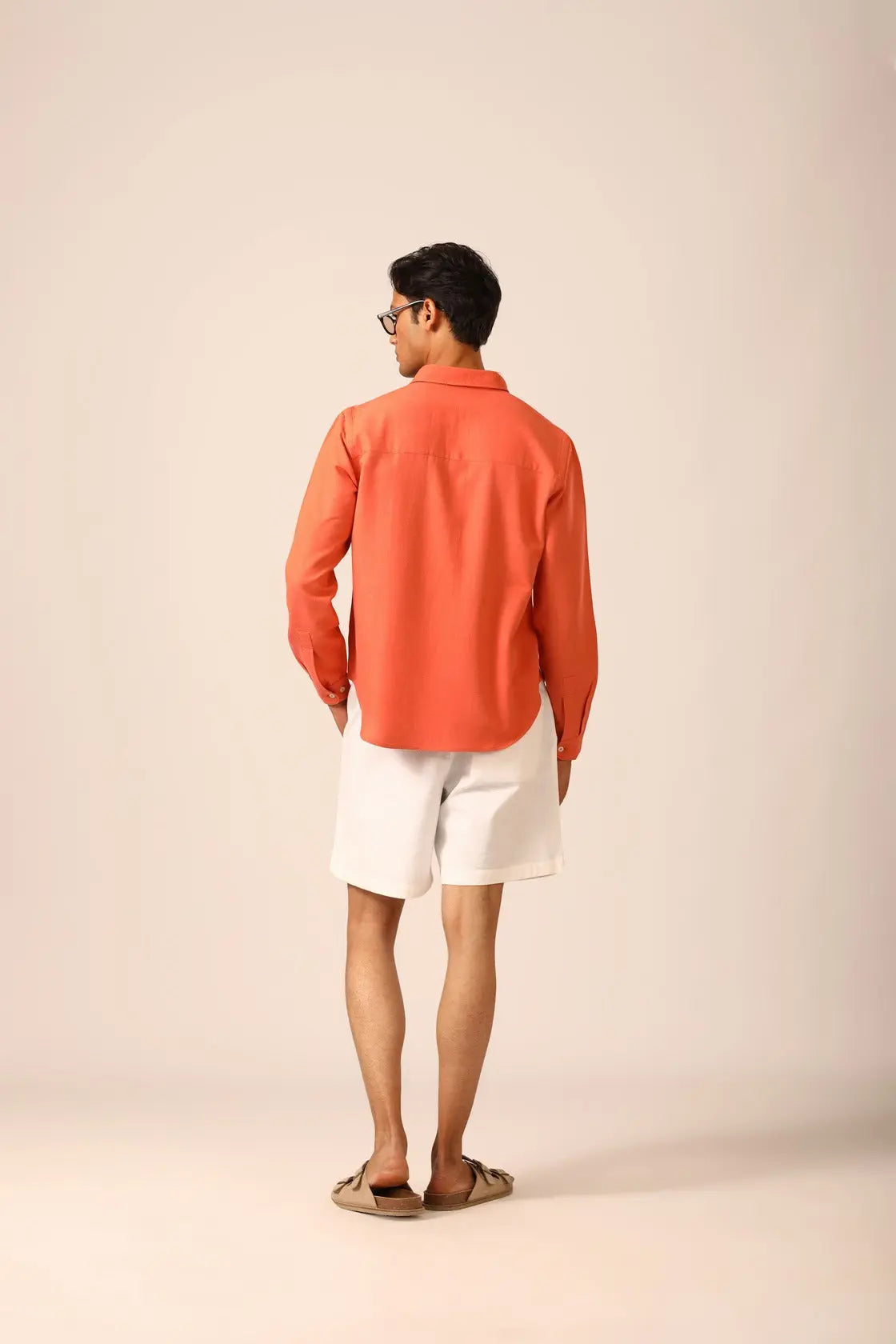 Linen Shirt in Apricot - IZGGI