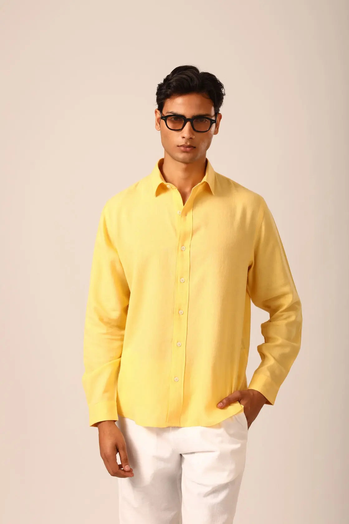 Linen Shirt in Sunshine - IZGGI