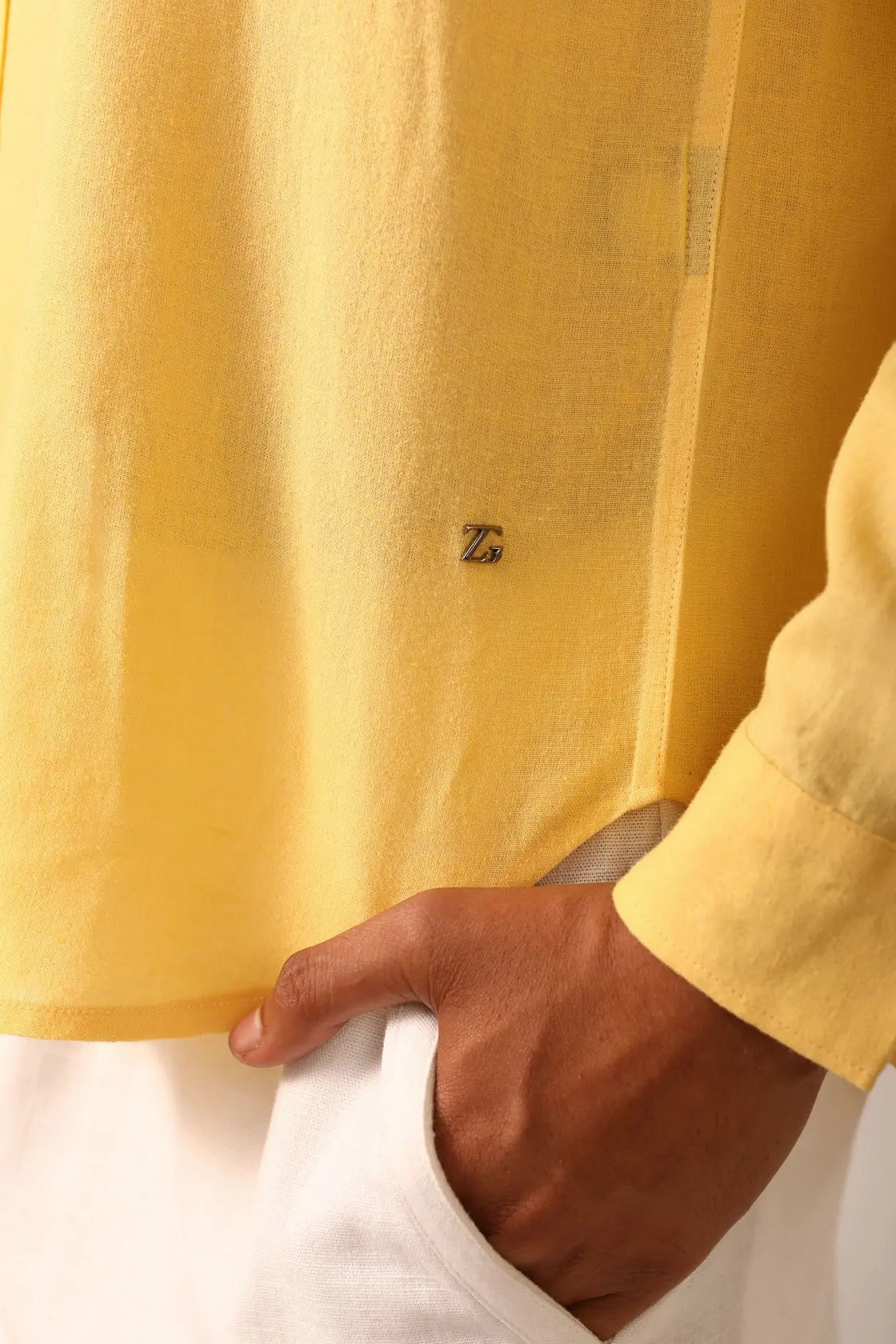 Linen Shirt in Sunshine - IZGGI