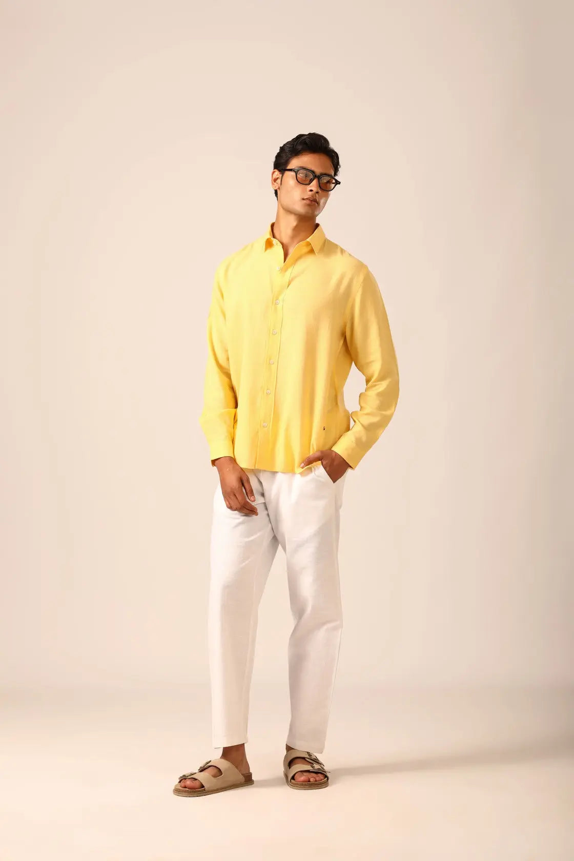 Linen Shirt in Sunshine - IZGGI