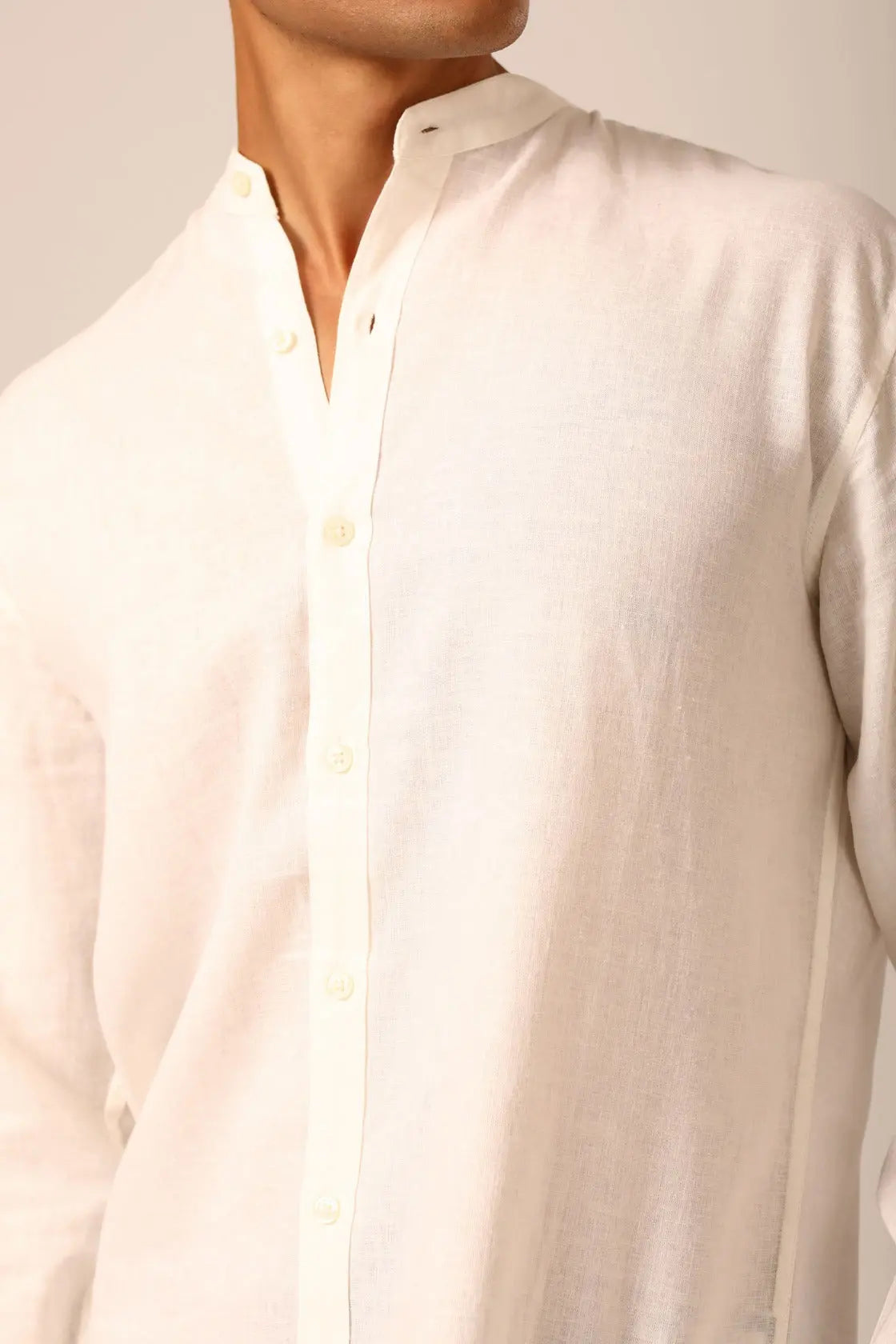 Linen Shirt in Bone - IZGGI