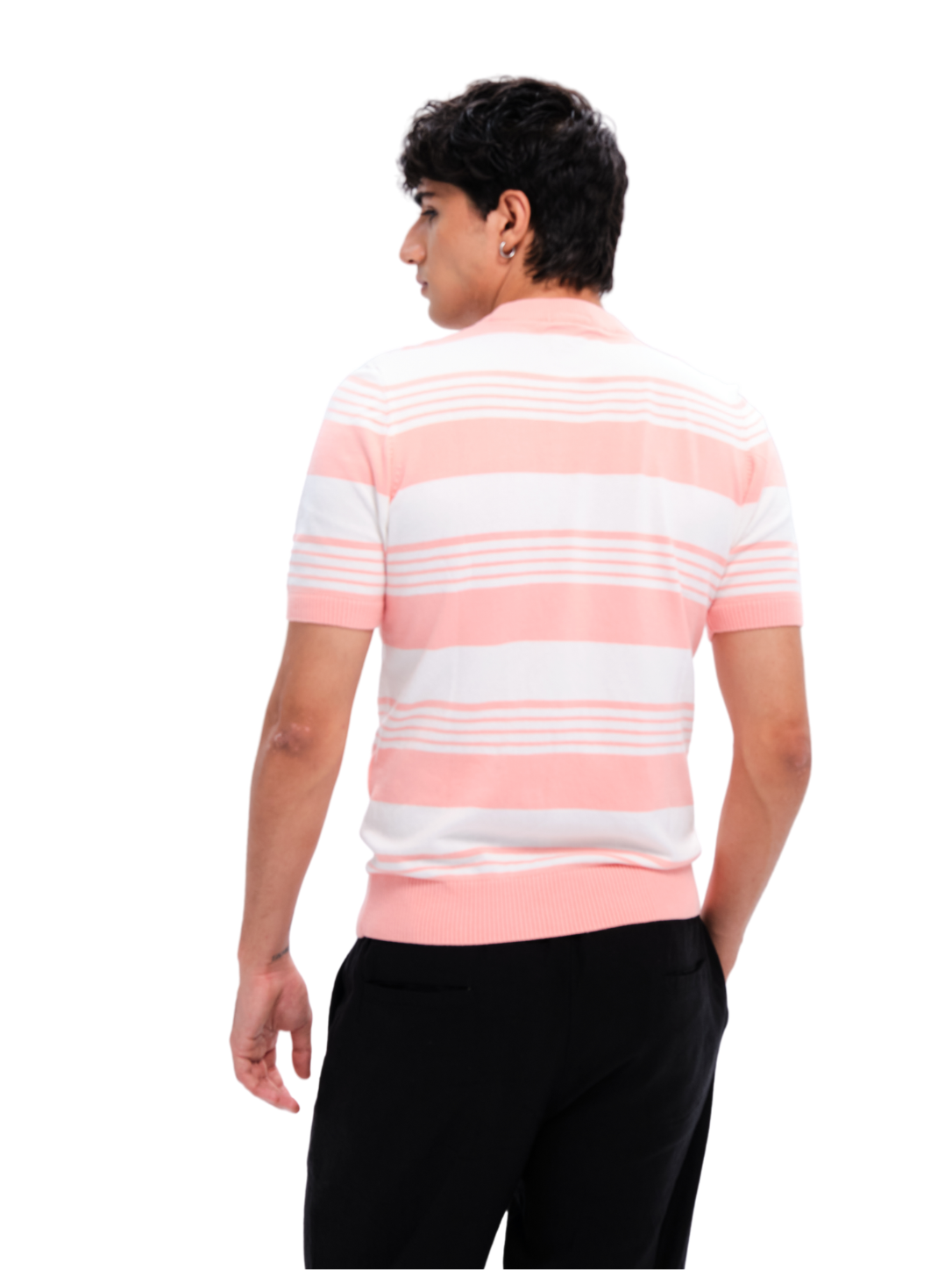 Pink Knit Horizon Tee