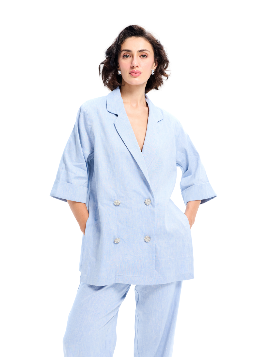 Blue  Anti-Fit Blazer