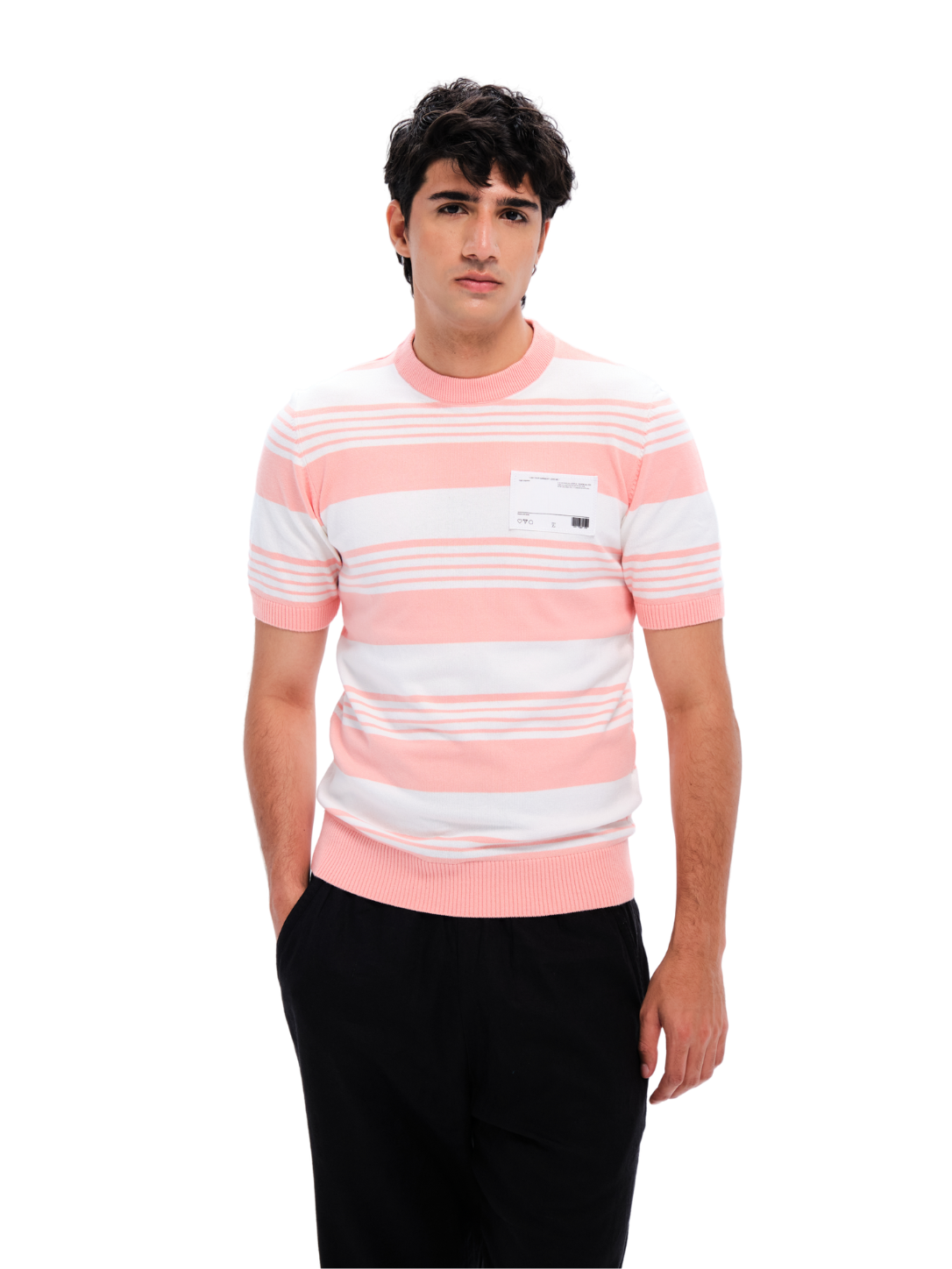 Pink Knit Horizon Tee