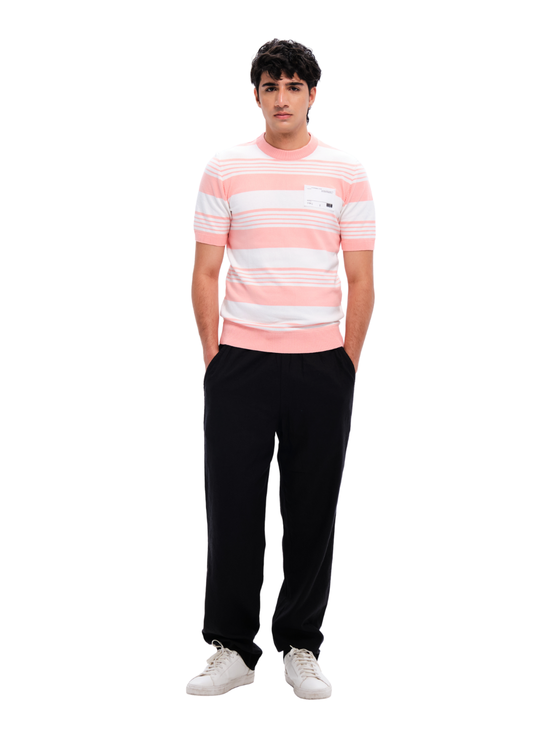 Pink Knit Horizon Tee