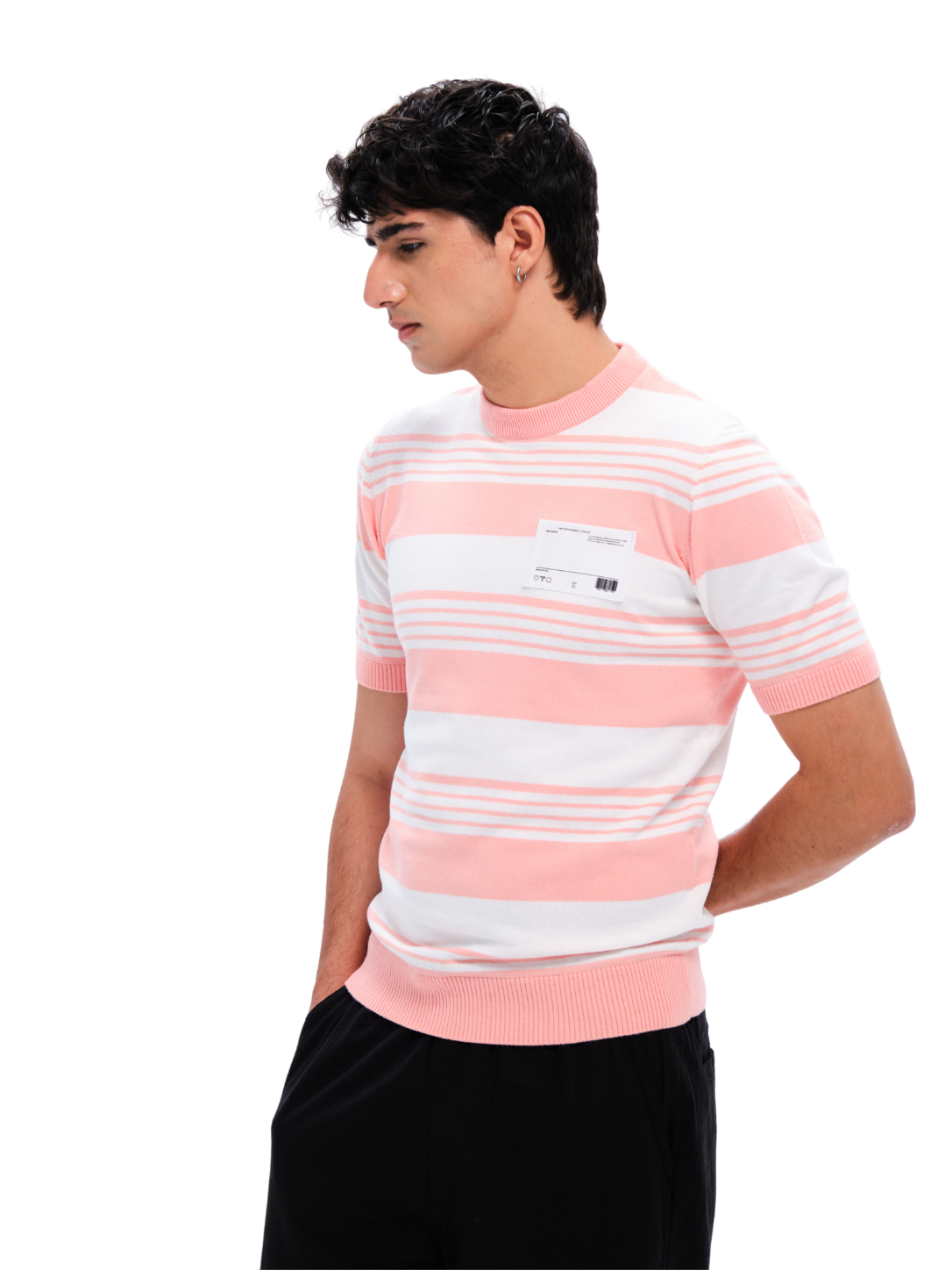 Pink Knit Horizon Tee