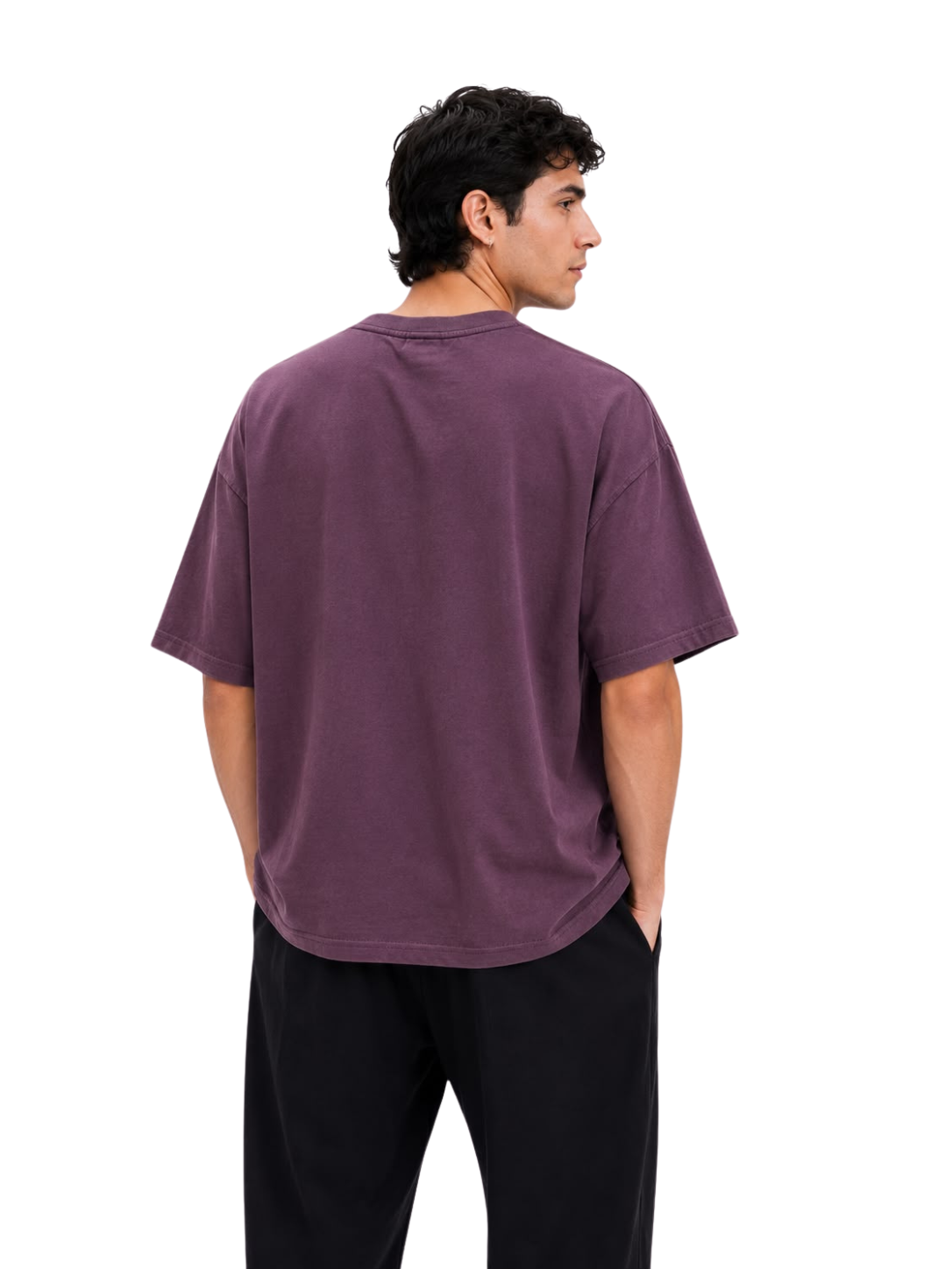 Dark Purple Cotton New Beginnings Tee