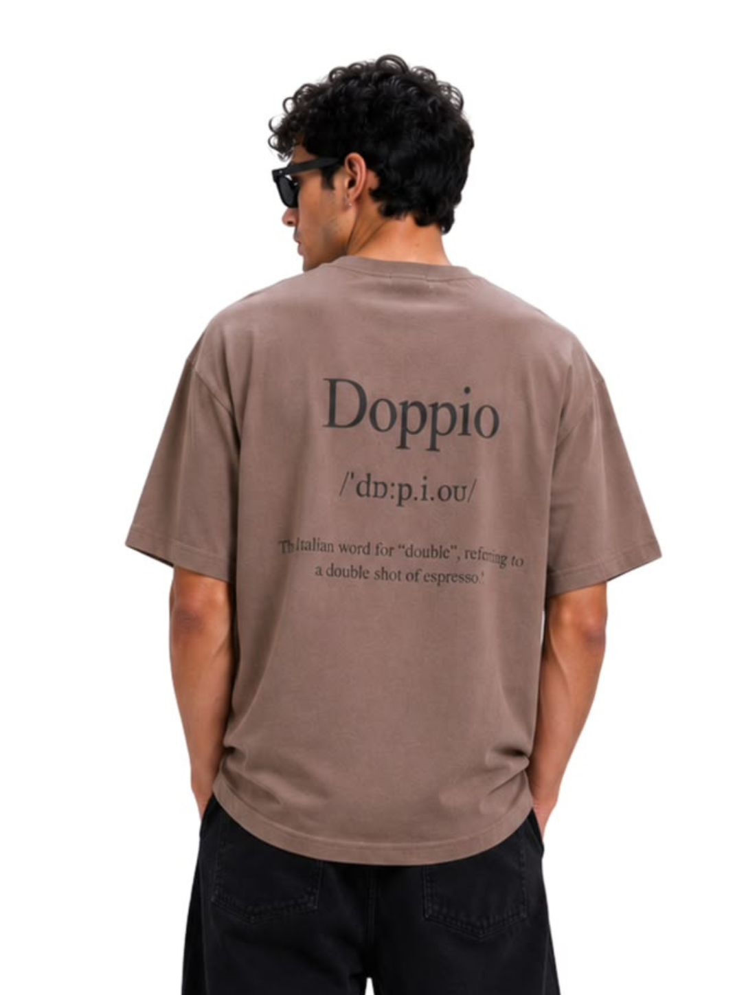 Greige Cotton Doppio Tee